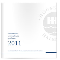 Broschyr om installerade professorer 2011