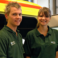 Stuart Evans och Ruth Hodgson