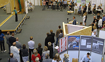 Eva Svensson, styrelseordförande för IBC International Handling och tillika ledamot av Högskolans styrelse, var inbjuden att inviga Utexpo 2009.