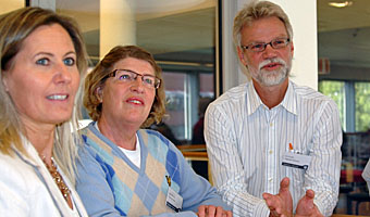 Lena Hammar, Inger Johansson och Lars Kristén är initiativtagarna till ”för-konferensen” om anpassad fysisk aktivitet för barn och ungdomar med funktionshinder.