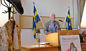 Ingemar Carlsson, docent och förste arkivarien på Riksarkivet, berättade om Dalins litterära produktion.