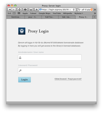 Login för access till våra licensierade databaser
