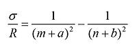 The Rydberg formula. Illustration. 