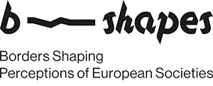black text with B-shapes. Illustration