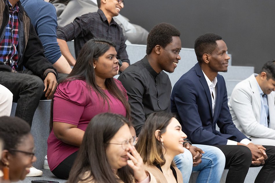 People in an audience. Photo.
