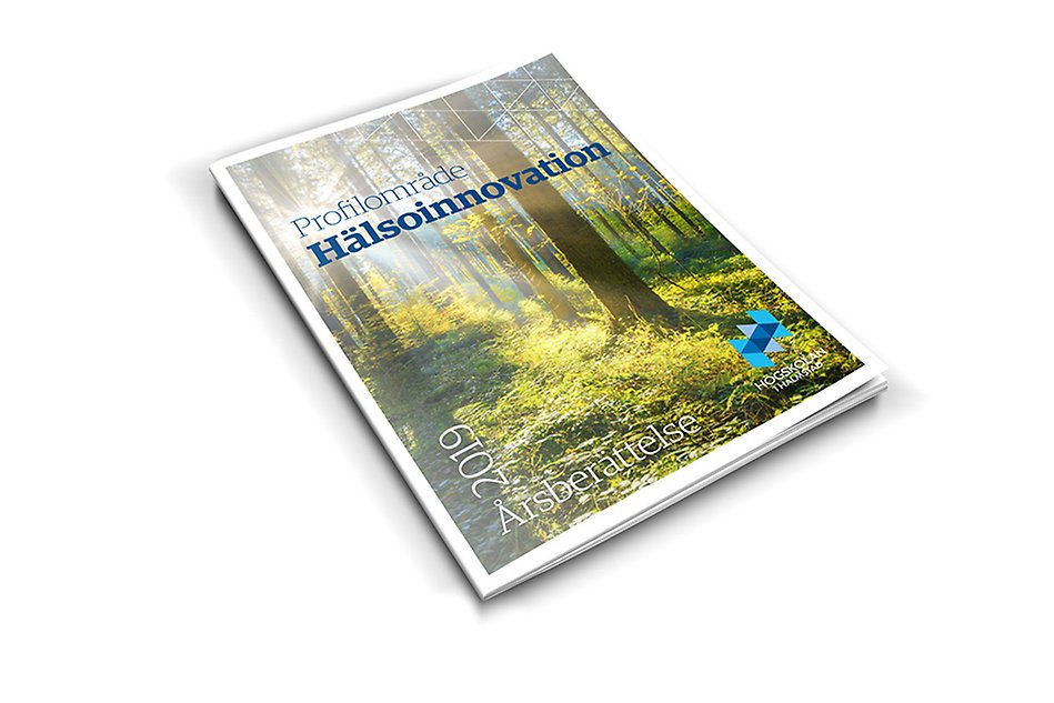 Omslag för profilområde Hälsoinnovations årsberättelse 2019.