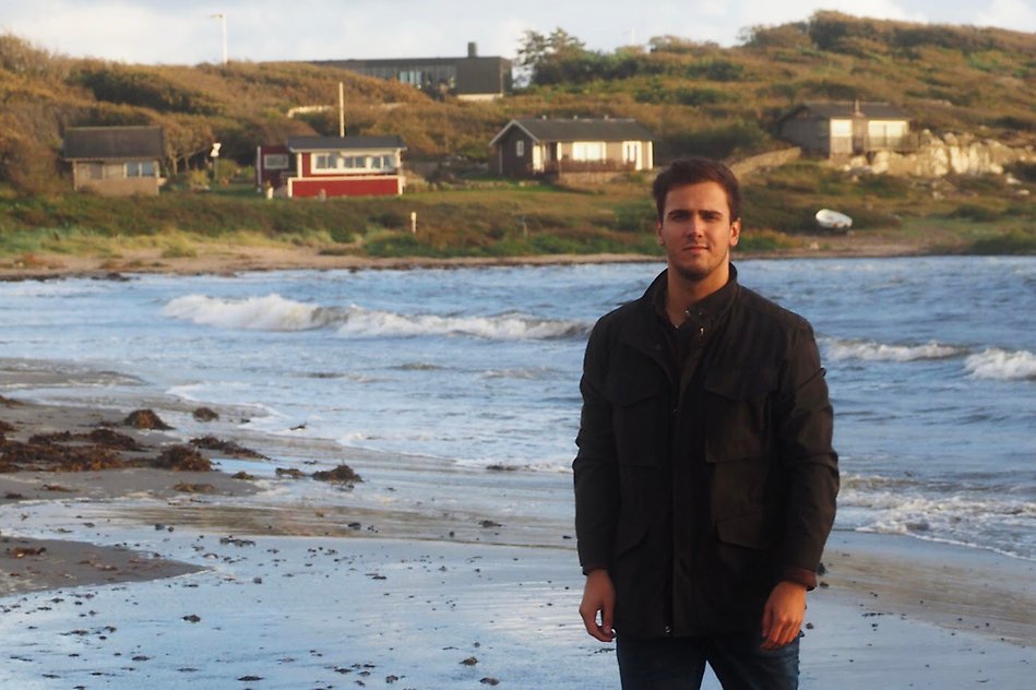 Man on beach