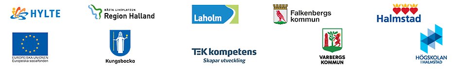 Samverkansparternas logotyper.