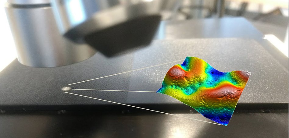 A surface topography graph.